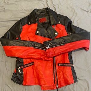 Faux leather jacket. Worn once